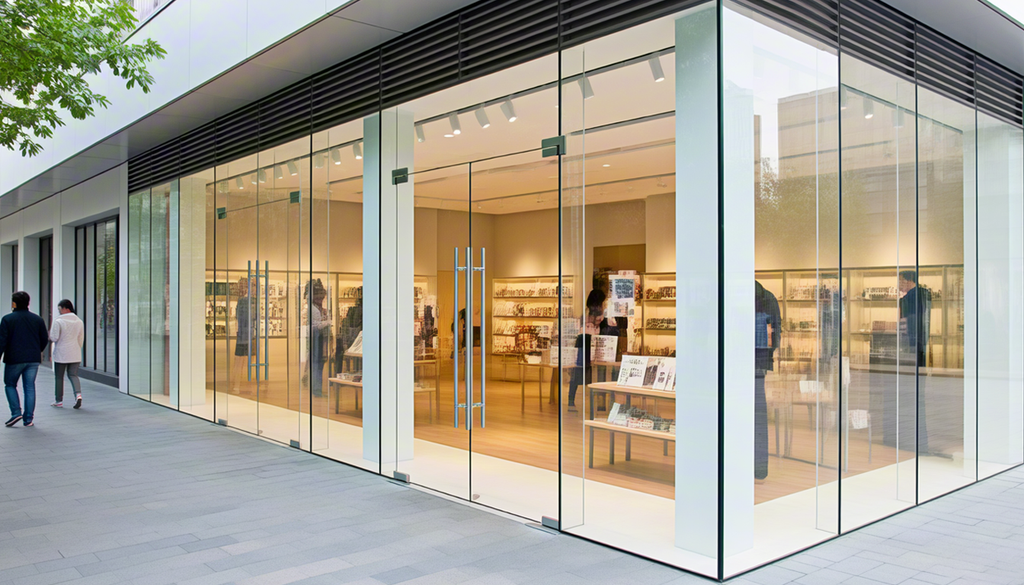 Frameless Glass Door Stainless Steel Patch Fitting
