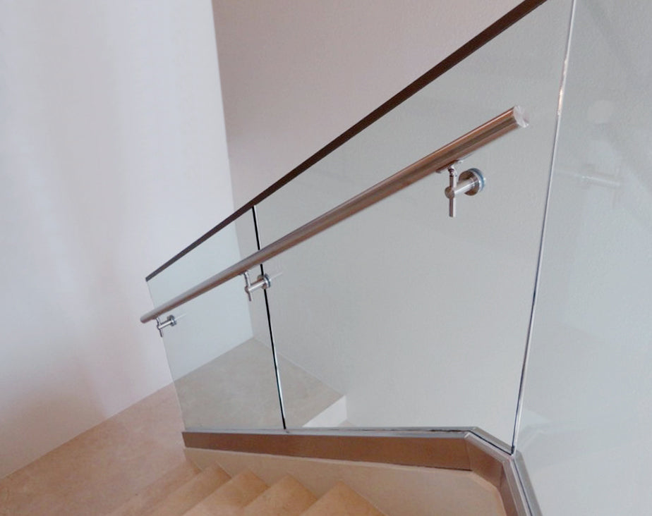 Glass to Glass Connector Stainless Steel Handrail Fitting