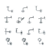 Glass to Glass Connector Stainless Steel Handrail Fitting